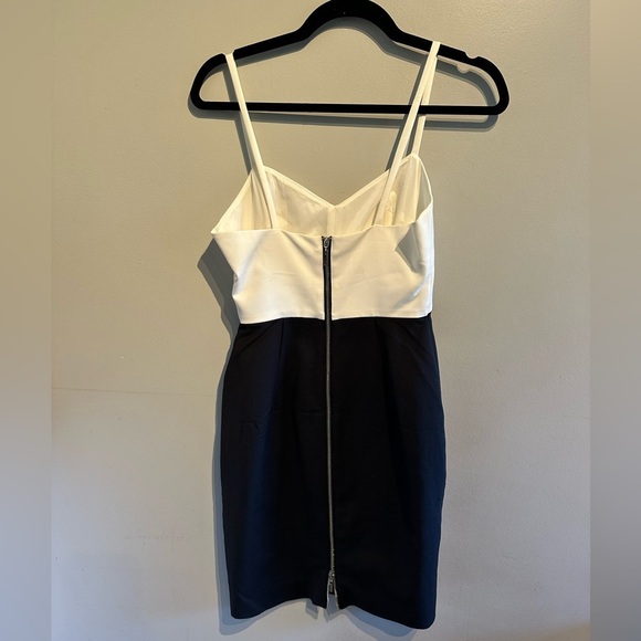 French Connection Black and White Strapless Dress - Picture 5 of 5